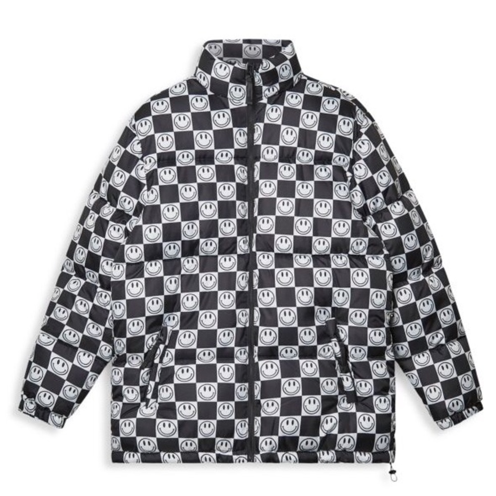 BRAND NEW Checkerboard Quilted Puffer Jacket